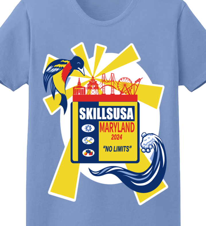 SkillsUSA Maryland T-shirt Design Competition 2024 Submission