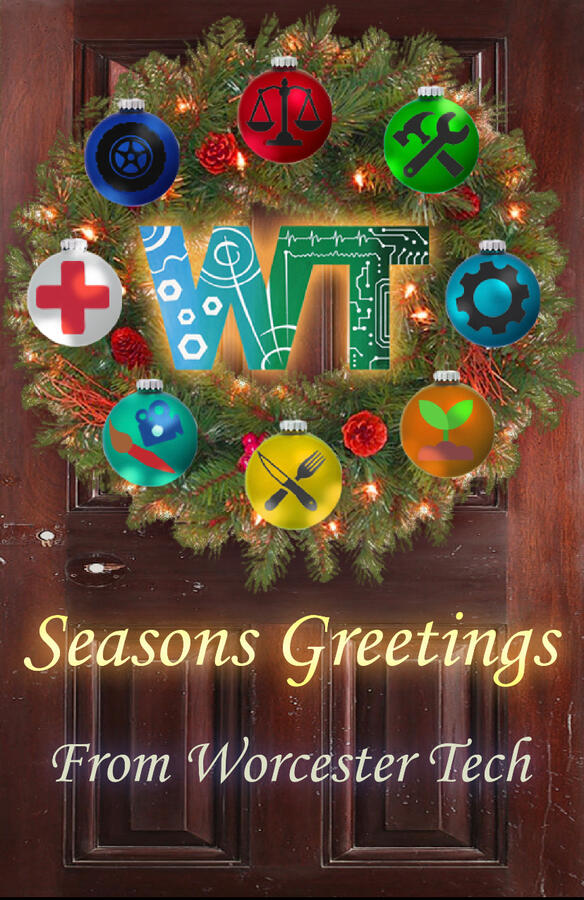 Worcester Technical High School Holiday Card Desgin 2021